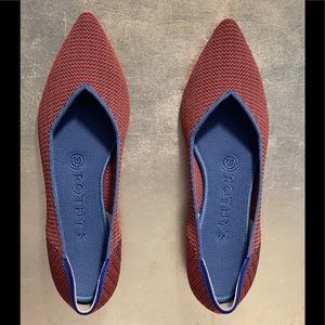 Rothy’s - Tangerine Triple Stitch, Worn Once